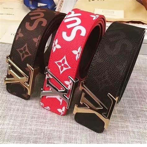 louis vuitton supreme belt replica|second hand louis vuitton belt.